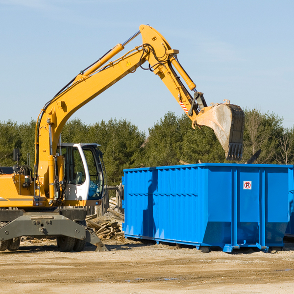 are there any restrictions on where a residential dumpster can be placed in Prosper TX